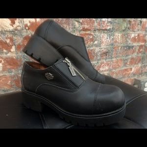 Harley-Davidson black leather boot shoes size 7